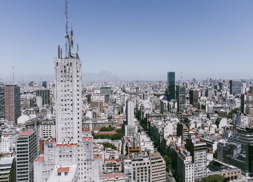 Vista aérea de la ciudad de Buenos Aires: Saavedra y Núñez concentran la inversión inmobiliaria